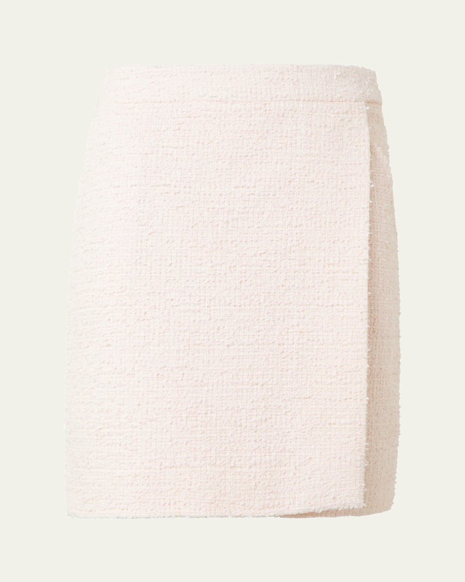 Tweed A-Line Wrap Skirt